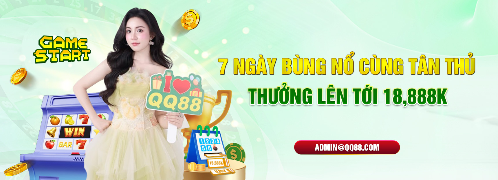 7 ngày bùng nổ cùng tân thủ thưởng lên tới 18,888k